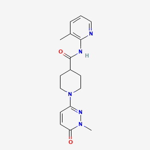 molecular formula C17H21N5O2 B2832950 1-(1-methyl-6-oxo-1,6-dihydropyridazin-3-yl)-N-(3-methylpyridin-2-yl)piperidine-4-carboxamide CAS No. 1421510-23-7