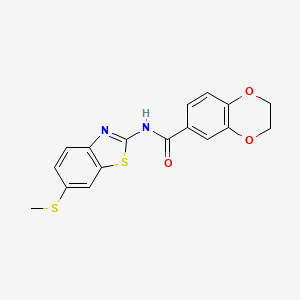 N-(6-(methylthio)benzo[d]thiazol-2-yl)-2,3-dihydrobenzo[b][1,4]dioxine-6-carboxamide