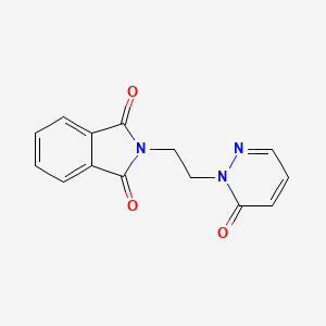 molecular formula C14H11N3O3 B2832954 2-(2-(6-氧代吡啶并[1(6H)]-基)乙基)异吲哚啉-1,3-二酮 CAS No. 1286713-61-8