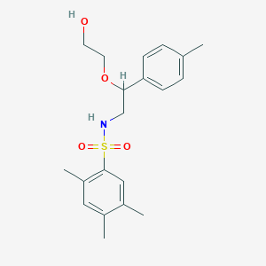 molecular formula C20H27NO4S B2832957 N-(2-(2-hydroxyethoxy)-2-(p-tolyl)ethyl)-2,4,5-trimethylbenzenesulfonamide CAS No. 1795485-34-5