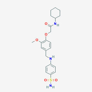 N-cyclohexyl-2-(2-methoxy-4-{[(4-sulfamoylphenyl)amino]methyl}phenoxy)acetamide