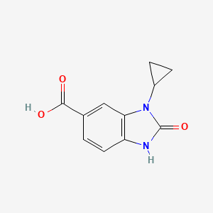 3-cyclopropyl-2-oxo-2,3-dihydro-1H-1,3-benzodiazole-5-carboxylic acid