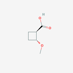 molecular formula C6H10O3 B2833042 trans-2-Methoxycyclobutane-1-carboxylic acid CAS No. 1403894-02-9