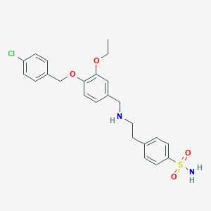 4-[2-({4-[(4-Chlorobenzyl)oxy]-3-ethoxybenzyl}amino)ethyl]benzenesulfonamide