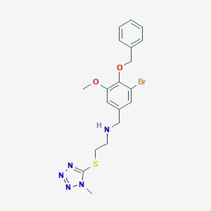molecular formula C19H22BrN5O2S B283308 N-[4-(benzyloxy)-3-bromo-5-methoxybenzyl]-2-[(1-methyl-1H-tetrazol-5-yl)sulfanyl]ethanamine 