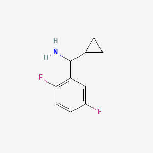 molecular formula C10H11F2N B2833086 环丙基(2,5-二氟苯基)甲胺 CAS No. 536695-21-3
