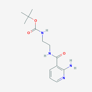 molecular formula C13H20N4O3 B2833102 Tert-butyl (2-(2-aminonicotinamido)ethyl)carbamate CAS No. 2034395-17-8