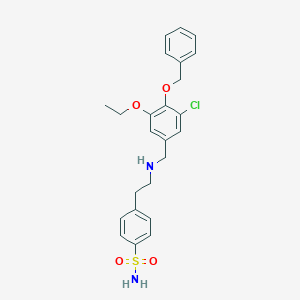 4-(2-{[4-(Benzyloxy)-3-chloro-5-ethoxybenzyl]amino}ethyl)benzenesulfonamide