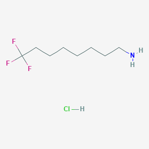 molecular formula C8H17ClF3N B2833110 8,8,8-Trifluorooctan-1-amine;hydrochloride CAS No. 2490403-94-4