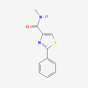 molecular formula C11H10N2OS B2833179 N-methyl-2-phenyl-1,3-thiazole-4-carboxamide CAS No. 72744-27-5