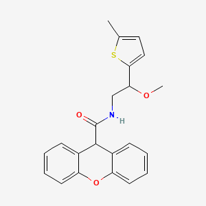 molecular formula C22H21NO3S B2833198 N-[2-甲氧基-2-(5-甲基硫代吡啶-2-基)乙基]-9H-萘-9-甲酰胺 CAS No. 1797337-48-4