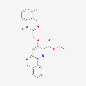 Ethyl 4-(2-((2,3-dimethylphenyl)amino)-2-oxoethoxy)-6-oxo-1-(o-tolyl)-1,6-dihydropyridazine-3-carboxylate