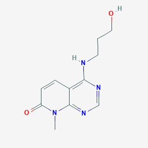4-((3-hydroxypropyl)amino)-8-methylpyrido[2,3-d]pyrimidin-7(8H)-one