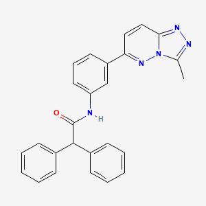 molecular formula C26H21N5O B2833278 N-(3-(3-methyl-[1,2,4]triazolo[4,3-b]pyridazin-6-yl)phenyl)-2,2-diphenylacetamide CAS No. 891118-04-0