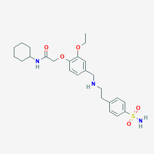 N-cyclohexyl-2-[2-ethoxy-4-({[2-(4-sulfamoylphenyl)ethyl]amino}methyl)phenoxy]acetamide