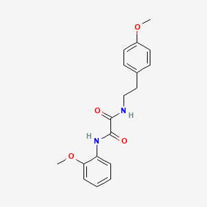 molecular formula C18H20N2O4 B2833282 N-(2-methoxyphenyl)-N'-[2-(4-methoxyphenyl)ethyl]ethanediamide CAS No. 423727-98-4