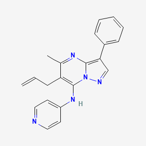 5-methyl-3-phenyl-6-(prop-2-en-1-yl)-N-(pyridin-4-yl)pyrazolo[1,5-a]pyrimidin-7-amine