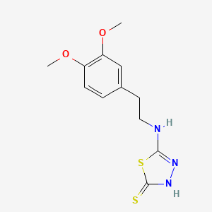 5-{[2-(3,4-Dimethoxyphenyl)ethyl]amino}-1,3,4-thiadiazole-2-thiol
