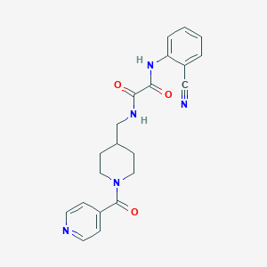 N1-(2-cyanophenyl)-N2-((1-isonicotinoylpiperidin-4-yl)methyl)oxalamide