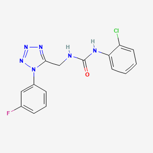 1-(2-chlorophenyl)-3-((1-(3-fluorophenyl)-1H-tetrazol-5-yl)methyl)urea