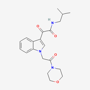 N-isobutyl-2-(1-(2-morpholino-2-oxoethyl)-1H-indol-3-yl)-2-oxoacetamide