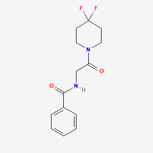 N-[2-(4,4-Difluoropiperidin-1-yl)-2-oxoethyl]benzamide