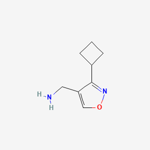(3-Cyclobutyl-1,2-oxazol-4-yl)methanamine