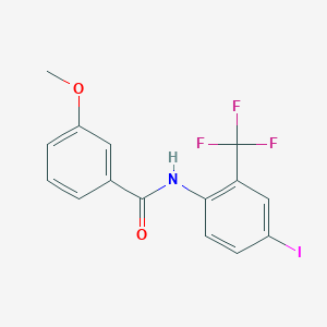 molecular formula C15H11F3INO2 B283333 N-[4-iodo-2-(trifluoromethyl)phenyl]-3-methoxybenzamide 