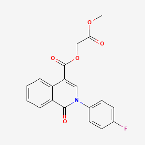 2-Methoxy-2-oxoethyl 2-(4-fluorophenyl)-1-oxo-1,2-dihydroisoquinoline-4-carboxylate