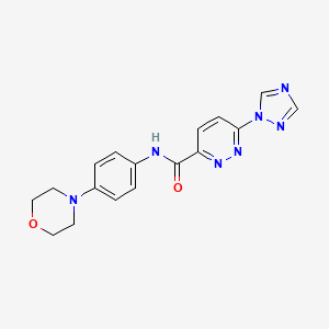 N-(4-morpholinophenyl)-6-(1H-1,2,4-triazol-1-yl)pyridazine-3-carboxamide