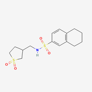 N-((1,1-dioxidotetrahydrothiophen-3-yl)methyl)-5,6,7,8-tetrahydronaphthalene-2-sulfonamide