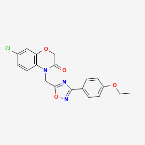 7-chloro-4-((3-(4-ethoxyphenyl)-1,2,4-oxadiazol-5-yl)methyl)-2H-benzo[b][1,4]oxazin-3(4H)-one