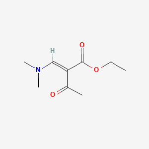 molecular formula C9H15NO3 B2833396 Ethyl 2-acetyl-3-(dimethylamino)acrylate CAS No. 203186-58-7; 51145-57-4