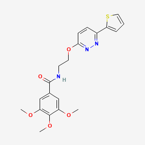3,4,5-trimethoxy-N-(2-((6-(thiophen-2-yl)pyridazin-3-yl)oxy)ethyl)benzamide
