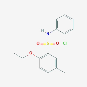 molecular formula C15H16ClNO3S B2833398 N-(2-Chlorophenyl)-2-ethoxy-5-methylbenzenesulfonamide CAS No. 2305441-50-1