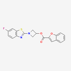 1-(6-Fluorobenzo[d]thiazol-2-yl)azetidin-3-yl benzofuran-2-carboxylate