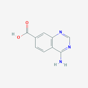 molecular formula C9H7N3O2 B2833410 4-aminoquinazoline-7-carboxylic Acid CAS No. 1017385-11-3