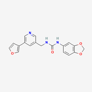 1-(Benzo[d][1,3]dioxol-5-yl)-3-((5-(furan-3-yl)pyridin-3-yl)methyl)urea