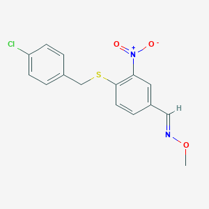 4-[(4-chlorobenzyl)sulfanyl]-3-nitrobenzenecarbaldehyde O-methyloxime