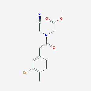 Methyl 2-[[2-(3-bromo-4-methylphenyl)acetyl]-(cyanomethyl)amino]acetate