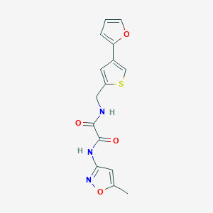 N-[[4-(Furan-2-yl)thiophen-2-yl]methyl]-N'-(5-methyl-1,2-oxazol-3-yl)oxamide