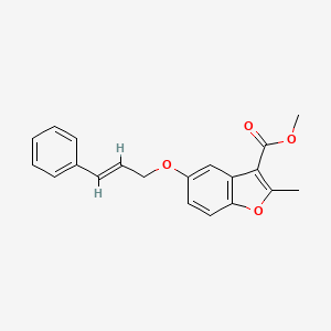 Methyl 5-(cinnamyloxy)-2-methylbenzofuran-3-carboxylate