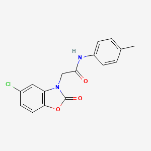 2-(5-chloro-2-oxobenzo[d]oxazol-3(2H)-yl)-N-(p-tolyl)acetamide