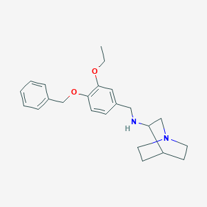 molecular formula C23H30N2O2 B283349 N-[4-(benzyloxy)-3-ethoxybenzyl]quinuclidin-3-amine 