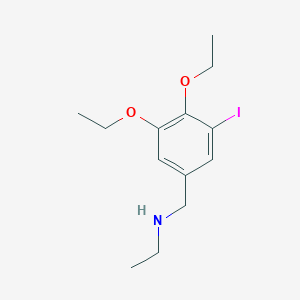 molecular formula C13H20INO2 B283350 N-(3,4-diethoxy-5-iodobenzyl)-N-ethylamine 
