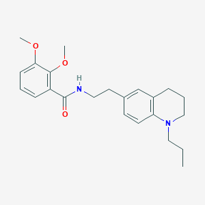 molecular formula C23H30N2O3 B2833511 2,3-二甲氧基-N-(2-(1-丙基-1,2,3,4-四氢喹啉-6-基)乙基)苯甲酰胺 CAS No. 955527-59-0
