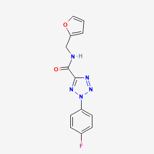 2-(4-fluorophenyl)-N-(furan-2-ylmethyl)-2H-tetrazole-5-carboxamide