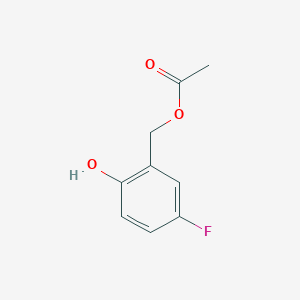 molecular formula C9H9FO3 B2833514 (5-Fluoro-2-hydroxyphenyl)methyl acetate CAS No. 332131-29-0