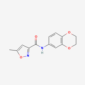 N-(2,3-dihydro-1,4-benzodioxin-6-yl)-5-methyl-1,2-oxazole-3-carboxamide