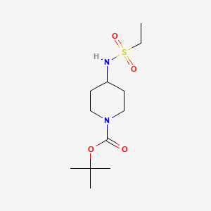 molecular formula C12H24N2O4S B2833518 叔丁基-4-(乙基磺酰氨基)哌啶-1-羧酸酯 CAS No. 1233954-83-0